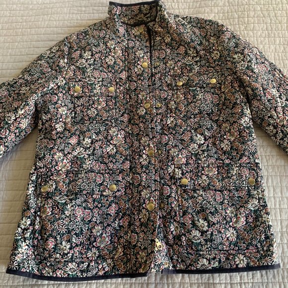 J. Crew Jackets & Blazers - EUC J. Crew x Liberty of London Lightweight Floral Quilted Field Jacket, sz Med
